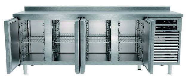 Yüksel, TEZGAH TİP MİX DÖRT KAPILI -2/ +8 °C, 10/ -20 °C 233x70x85 cm AISI 430, TT- 4ND70-E