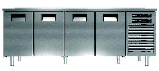 Yüksel, TEZGAH TİP MİX DÖRT KAPILI -2/ +8 °C, 10/ -20 °C 233x70x85 cm AISI 304, TT- 4ND70